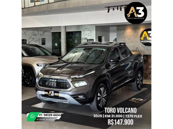 FIAT TORO 1.3 TURBO 270 FLEX VOLCANO AT6 FIAT TORO 1.3 TURBO 270 FLEX VOLCANO AT6